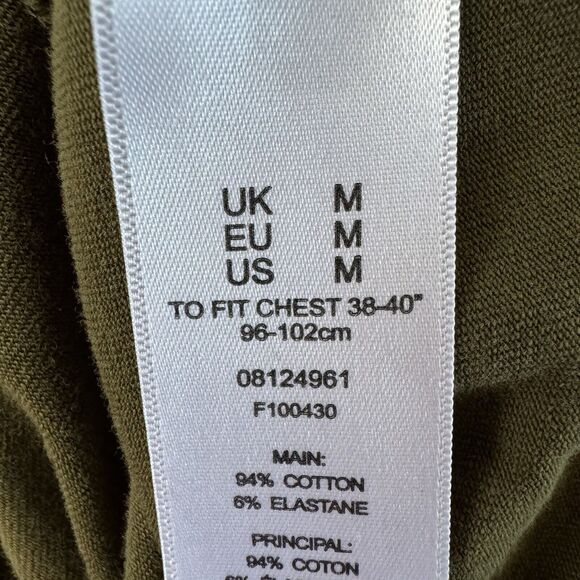 Asos Polo Shirt Men's Medium Short Sleeve Green - Picture 10 of 13